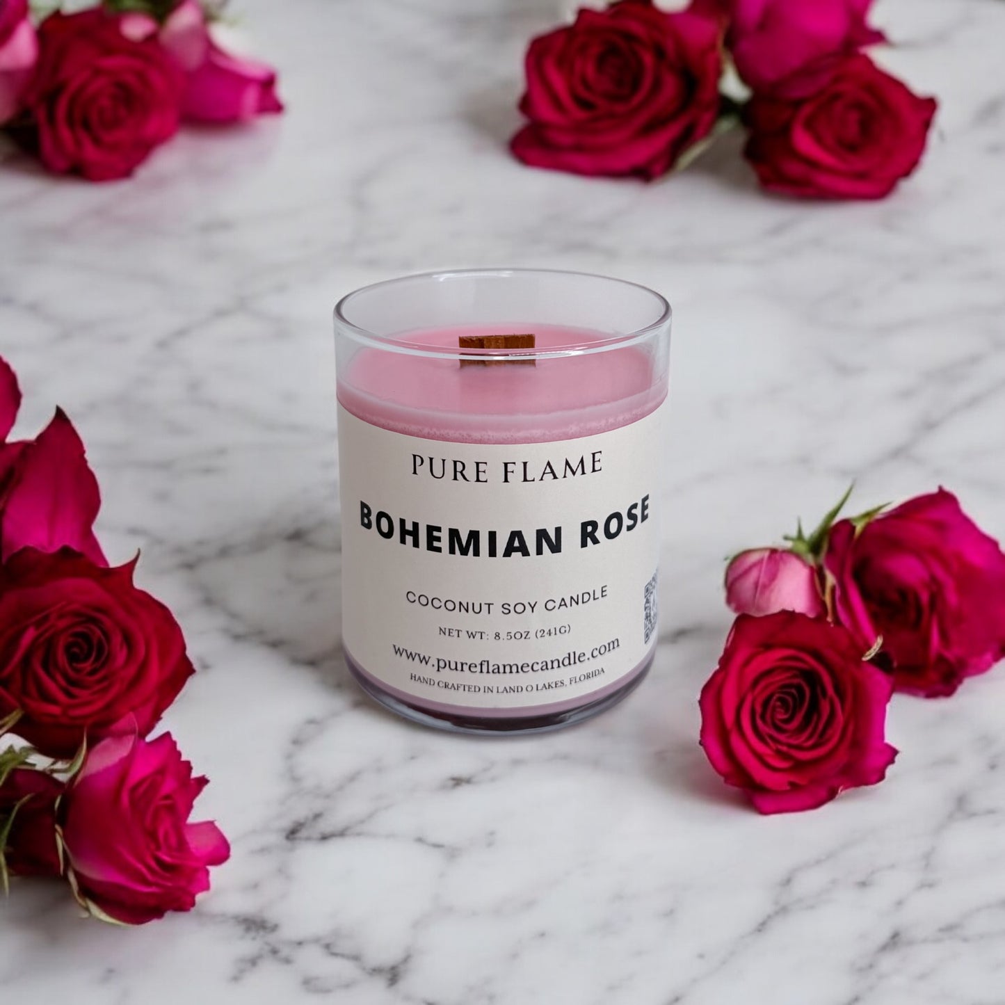 Bohemian Rose Candle