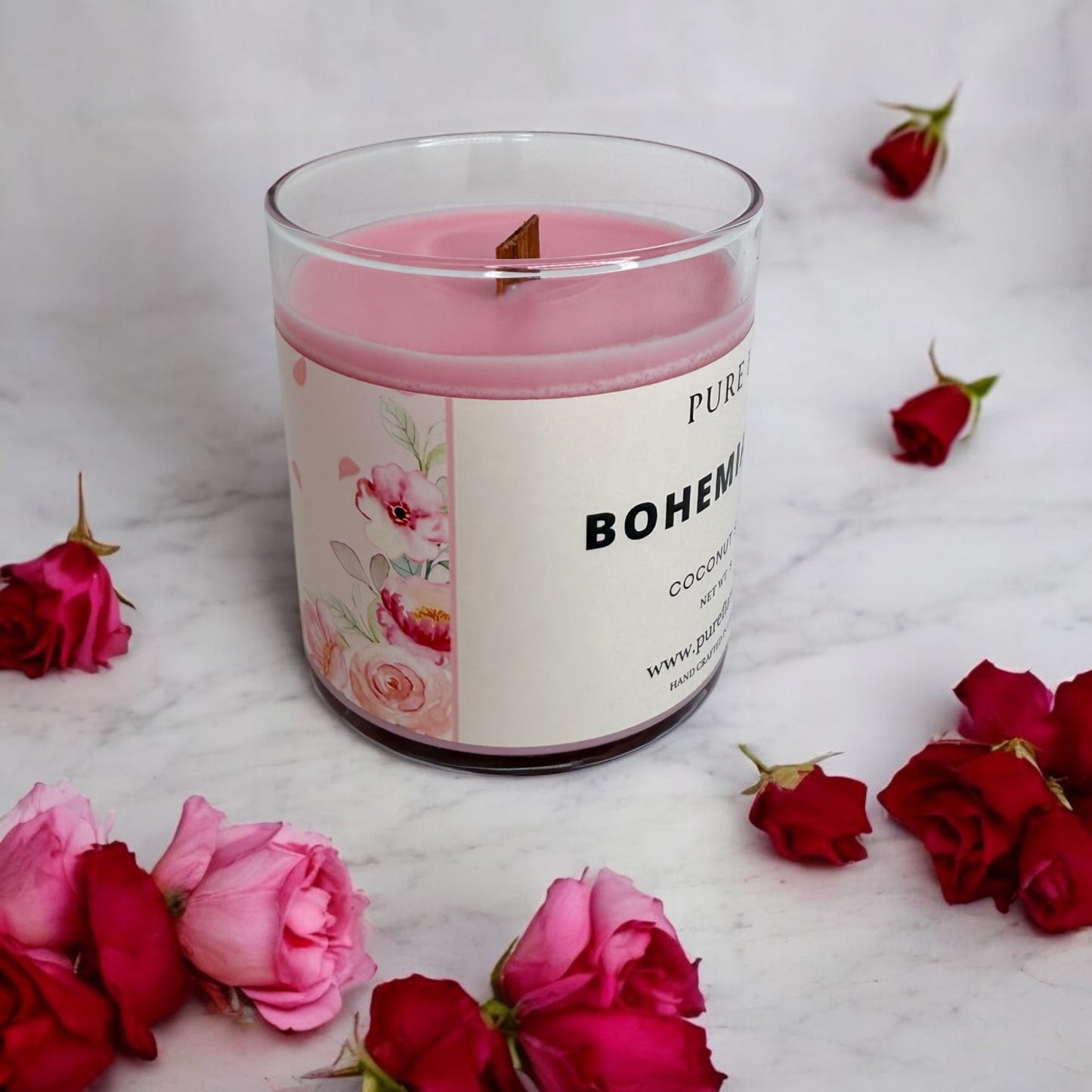 Bohemian Rose Candle