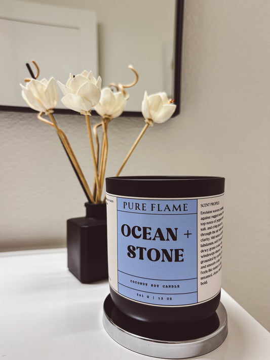 Ocean + Stone Candle