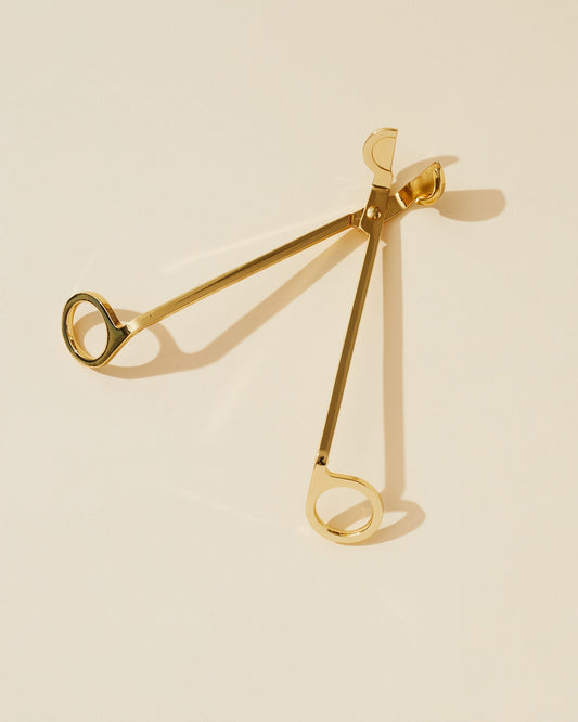 gold wood wick trimmers 6.8" length