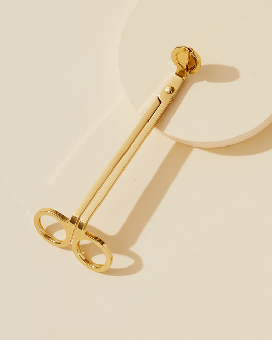 gold wood wick trimmers 6.8" length